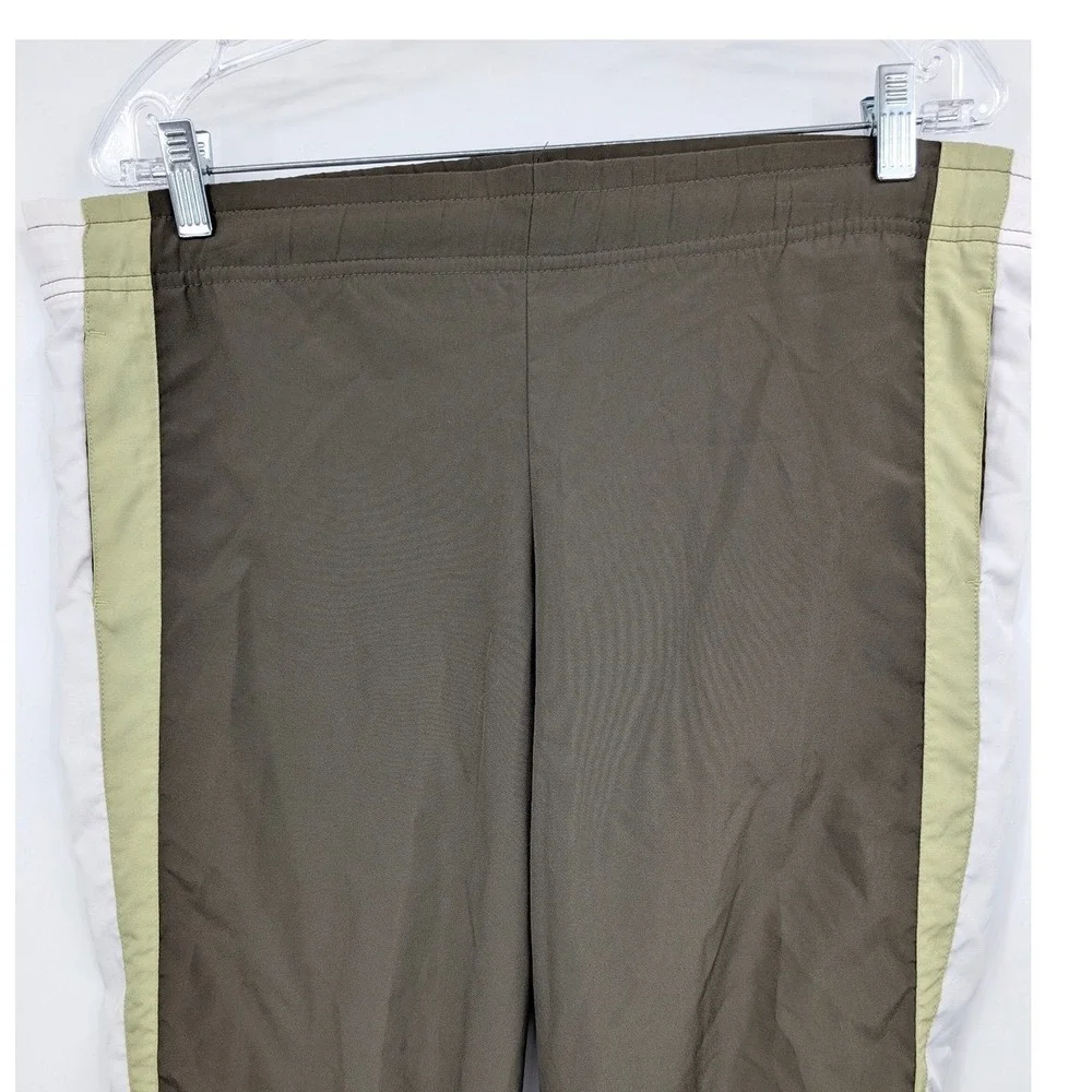 Vintage Nike Sportswear‎ Track Pants Brown Green Y2K Women's sz Med